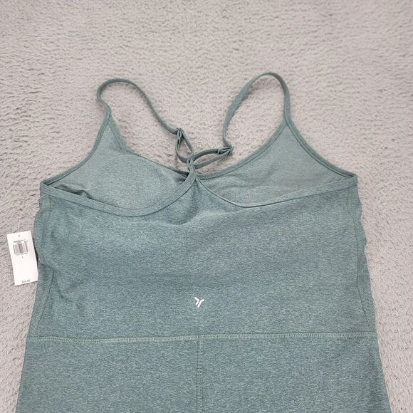 Old Navy Bodysuit Womens Large‎ Green Cloud+ Racerback 6" Inseam Gym Workout - Picture 3 of 13